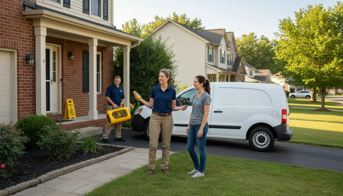 Residential water damage restoration in Craig, MO